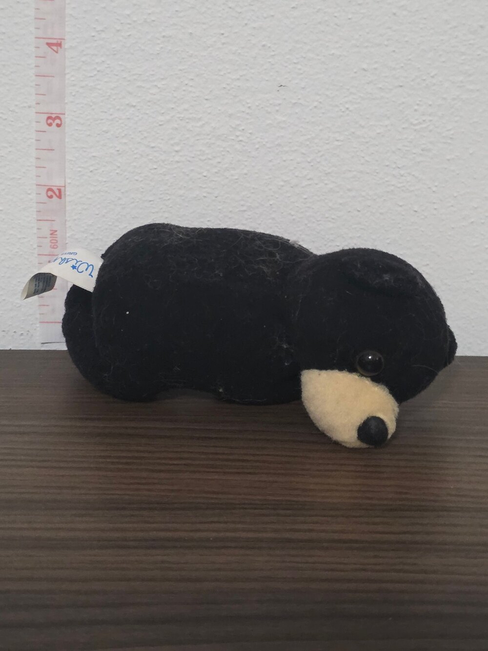 vintage 1998 Wishpets "Gritz" Black Bear Plush